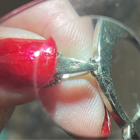 🌔Lovely Crescent Blue Fire Opal Moon and Star Sterling Silver Necklace! - Picture 9 of 11